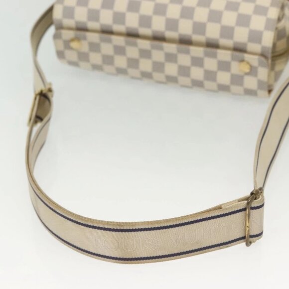 LOUIS VUITTON Damier Azur Naviglio Shoulder Bag N51189 LV Auth 138759 - Picture 8 of 16